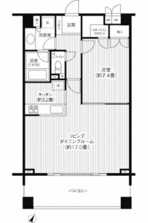 グランハイツ代々木の物件間取画像